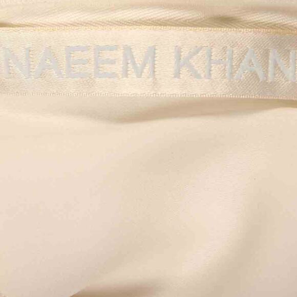 NAEEM KHAN Wedding Dress Mykonos FB049 100% Silk Chiffon Ivory Strapless Beaded - Picture 8 of 8